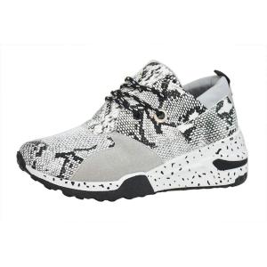 imageLUCKY STEP Womens Climbing Hiking Retro Jogger Cliff Sneakers Running Sport Trainer ShoesWhite Snake