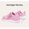 imageLUCKY STEP Boys Girls Sneakers Kids Shoes Unisex Walking Running School Athletic Hook and Loops Strap Breathable Tennis Shoes for ToddlerLittle KidBig KidFushia