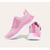 imageLUCKY STEP Boys Girls Sneakers Kids Shoes Unisex Walking Running School Athletic Hook and Loops Strap Breathable Tennis Shoes for ToddlerLittle KidBig KidFushia