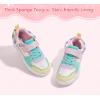 imageLUCKY STEP Girls Glitter Sneakers Slip On Hook and Loops Athletic Sparkly Beads Casual Tennis School Party Cute Running Shoes for ChildrenGirlsKidsGreenYellow