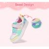 imageLUCKY STEP Girls Glitter Sneakers Slip On Hook and Loops Athletic Sparkly Beads Casual Tennis School Party Cute Running Shoes for ChildrenGirlsKidsGreenYellow