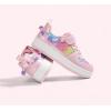 imageLUCKY STEP Girls Glitter Sneakers Slip On Hook and Loops Athletic Sparkly Beads Casual Tennis School Party Cute Running Shoes for ChildrenGirlsKidsPinkRainbow