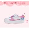 imageLUCKY STEP Girls Glitter Sneakers Slip On Hook and Loops Athletic Sparkly Beads Casual Tennis School Party Cute Running Shoes for ChildrenGirlsKidsWhitePurple