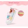 imageLUCKY STEP Girls Glitter Sneakers Slip On Hook and Loops Athletic Sparkly Beads Casual Tennis School Party Cute Running Shoes for ChildrenGirlsKidsWhiteYellow