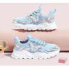 imageLUCKY STEP Girls Kids Butterfly Running Sneaker Tennis Sparkle Mesh Athletic School Gym Laceup Walking Shoes for ToddlerLittle KidBig KidLight Blue