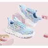 imageLUCKY STEP Girls Kids Butterfly Running Sneaker Tennis Sparkle Mesh Athletic School Gym Laceup Walking Shoes for ToddlerLittle KidBig KidLight Blue