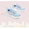 imageLUCKY STEP Girls Kids Butterfly Running Sneaker Tennis Sparkle Mesh Athletic School Gym Laceup Walking Shoes for ToddlerLittle KidBig KidLight Blue