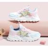 imageLUCKY STEP Girls Kids Butterfly Running Sneaker Tennis Sparkle Mesh Athletic School Gym Laceup Walking Shoes for ToddlerLittle KidBig KidYellowPink