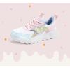 imageLUCKY STEP Girls Kids Butterfly Running Sneaker Tennis Sparkle Mesh Athletic School Gym Laceup Walking Shoes for ToddlerLittle KidBig KidYellowPink