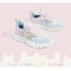 imageLUCKY STEP Girls Kids Butterfly Running Sneaker Tennis Sparkle Mesh Athletic School Gym Laceup Walking Shoes for ToddlerLittle KidBig KidYellowPink