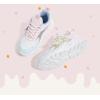 imageLUCKY STEP Girls Kids Butterfly Running Sneaker Tennis Sparkle Mesh Athletic School Gym Laceup Walking Shoes for ToddlerLittle KidBig KidYellowPink