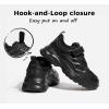 imageLUCKY STEP Kids Shoes Boys Girls UnisexChild Running Tennis Shoes School Students Spring and Autumn Hook and Loops Strap Casual Shoes for ToddlerLittle KidBig KidAll Black