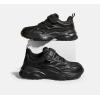 imageLUCKY STEP Kids Shoes Boys Girls UnisexChild Running Tennis Shoes School Students Spring and Autumn Hook and Loops Strap Casual Shoes for ToddlerLittle KidBig KidAll Black