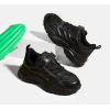 imageLUCKY STEP Kids Shoes Boys Girls UnisexChild Running Tennis Shoes School Students Spring and Autumn Hook and Loops Strap Casual Shoes for ToddlerLittle KidBig KidAll Black