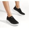 imageLUCKY STEP Platform Sneakers for Women Slip on Knit Chunky Fashion Casual Retro Braided Tennis Lightweight Walking ShoesBlack