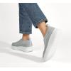 imageLUCKY STEP Platform Sneakers for Women Slip on Knit Chunky Fashion Casual Retro Braided Tennis Lightweight Walking ShoesGrey