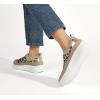 imageLUCKY STEP Platform Sneakers for Women Slip on Knit Chunky Fashion Casual Retro Braided Tennis Lightweight Walking ShoesLeopard