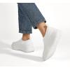 imageLUCKY STEP Platform Sneakers for Women Slip on Knit Chunky Fashion Casual Retro Braided Tennis Lightweight Walking ShoesWhite
