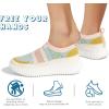 imageLUCKY STEP Platform Sneakers for Women Slip on Knit Chunky Fashion Casual Retro Braided Tennis Lightweight Walking ShoesYellowOrange Multi