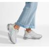 imageLUCKY STEP Womens Air Cushion Rhinestone Fashion Sneakers Chunky Rave Sparkly Casual Comfortable Walking ShoesHologram Silver