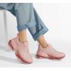 imageLUCKY STEP Womens Air Cushion Rhinestone Fashion Sneakers Chunky Rave Sparkly Casual Comfortable Walking ShoesPink