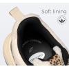 imageLUCKY STEP Womens Fashion Cusual Sneakers Platform Classic Leopard Walking Tennis Travel Shoes Chunky Colorful Lifestyle SneakersBlackBeige Wool