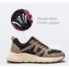 imageLUCKY STEP Womens Fashion Cusual Sneakers Platform Classic Leopard Walking Tennis Travel Shoes Chunky Colorful Lifestyle SneakersBlackBrown Leopard