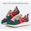imageLUCKY STEP Womens Fashion Cusual Sneakers Platform Classic Leopard Walking Tennis Travel Shoes Chunky Colorful Lifestyle SneakersDk GreenPurple