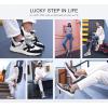 imageLUCKY STEP Womens Fashion Cusual Sneakers Platform Classic Leopard Walking Tennis Travel Shoes Chunky Colorful Lifestyle SneakersFuchsiaGreen