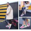 imageLUCKY STEP Womens Fashion Cusual Sneakers Platform Classic Leopard Walking Tennis Travel Shoes Chunky Colorful Lifestyle SneakersFuchsiaGreen