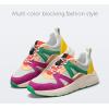 imageLUCKY STEP Womens Fashion Cusual Sneakers Platform Classic Leopard Walking Tennis Travel Shoes Chunky Colorful Lifestyle SneakersFuchsiaGreen