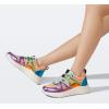 imageLUCKY STEP Womens Fashion Cusual Sneakers Platform Classic Leopard Walking Tennis Travel Shoes Chunky Colorful Lifestyle SneakersGreenOrange