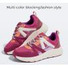 imageLUCKY STEP Womens Fashion Cusual Sneakers Platform Classic Leopard Walking Tennis Travel Shoes Chunky Colorful Lifestyle SneakersHot Pink
