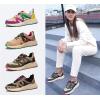 imageLUCKY STEP Womens Fashion Cusual Sneakers Platform Classic Leopard Walking Tennis Travel Shoes Chunky Colorful Lifestyle SneakersKhakiBeige