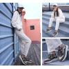 imageLUCKY STEP Womens Fashion Cusual Sneakers Platform Classic Leopard Walking Tennis Travel Shoes Chunky Colorful Lifestyle SneakersKhakiBeige