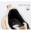 imageLUCKY STEP Womens Fashion Cusual Sneakers Platform Classic Leopard Walking Tennis Travel Shoes Chunky Colorful Lifestyle SneakersKhakiBeige Wool