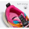 imageLUCKY STEP Womens Fashion Cusual Sneakers Platform Classic Leopard Walking Tennis Travel Shoes Chunky Colorful Lifestyle SneakersOrangeFuchsia