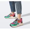 imageLUCKY STEP Womens Fashion Cusual Sneakers Platform Classic Leopard Walking Tennis Travel Shoes Chunky Colorful Lifestyle SneakersOrangeFuchsia