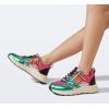 imageLUCKY STEP Womens Fashion Cusual Sneakers Platform Classic Leopard Walking Tennis Travel Shoes Chunky Colorful Lifestyle SneakersOrangeFuchsia