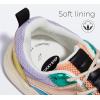 imageLUCKY STEP Womens Fashion Cusual Sneakers Platform Classic Leopard Walking Tennis Travel Shoes Chunky Colorful Lifestyle SneakersOrangePurple