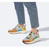 imageLUCKY STEP Womens Fashion Cusual Sneakers Platform Classic Leopard Walking Tennis Travel Shoes Chunky Colorful Lifestyle SneakersOrangePurple
