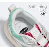 imageLUCKY STEP Womens Fashion Cusual Sneakers Platform Classic Leopard Walking Tennis Travel Shoes Chunky Colorful Lifestyle SneakersSilverMint