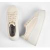 imageLUCKY STEP Womens Platform Fashion Sneakers Classic Wedge Canvas Casual Low Top Retro Walking ShoesBeige