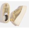 imageLUCKY STEP Womens Platform Fashion Sneakers Classic Wedge Canvas Casual Low Top Retro Walking ShoesGold