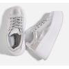 imageLUCKY STEP Womens Platform Fashion Sneakers Classic Wedge Canvas Casual Low Top Retro Walking ShoesSilver