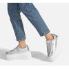 imageLUCKY STEP Womens Platform Fashion Sneakers Classic Wedge Canvas Casual Low Top Retro Walking ShoesSilver