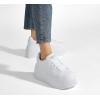 imageLUCKY STEP Womens Platform Fashion Sneakers Classic Wedge Canvas Casual Low Top Retro Walking ShoesWhite