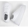 imageLUCKY STEP Womens Platform Fashion Sneakers Classic Wedge Canvas Casual Low Top Retro Walking ShoesWhite
