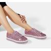 imageLUCKY STEP Womens Platform Glitter Sneakers  Sparkly Bling Shiny Dressy Bedazzled Wedding Bridal Fashion Walking ShoesAll Pink