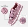 imageLUCKY STEP Womens Platform Glitter Sneakers  Sparkly Bling Shiny Dressy Bedazzled Wedding Bridal Fashion Walking ShoesAll Pink